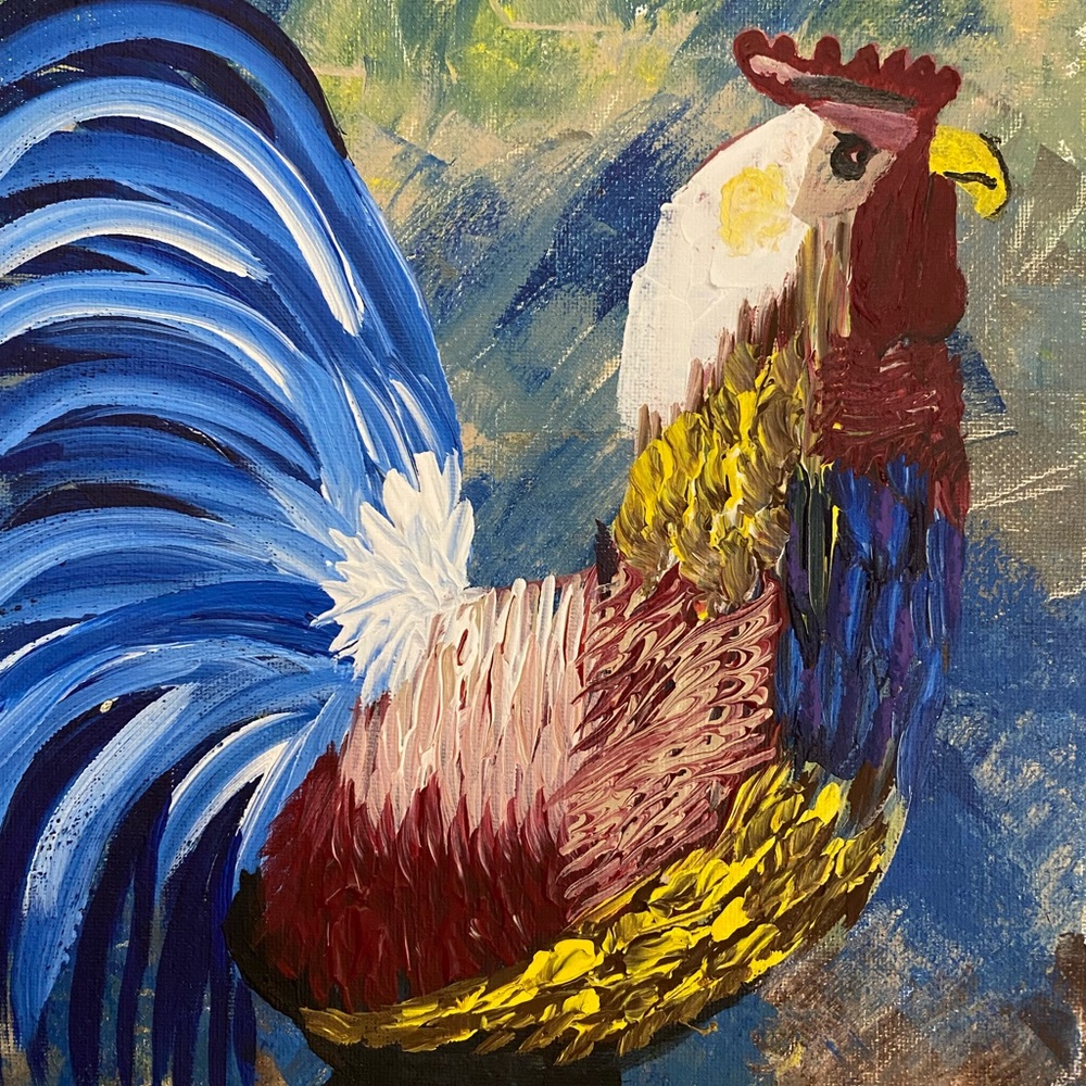 Rooster 🐓 lovers Painting